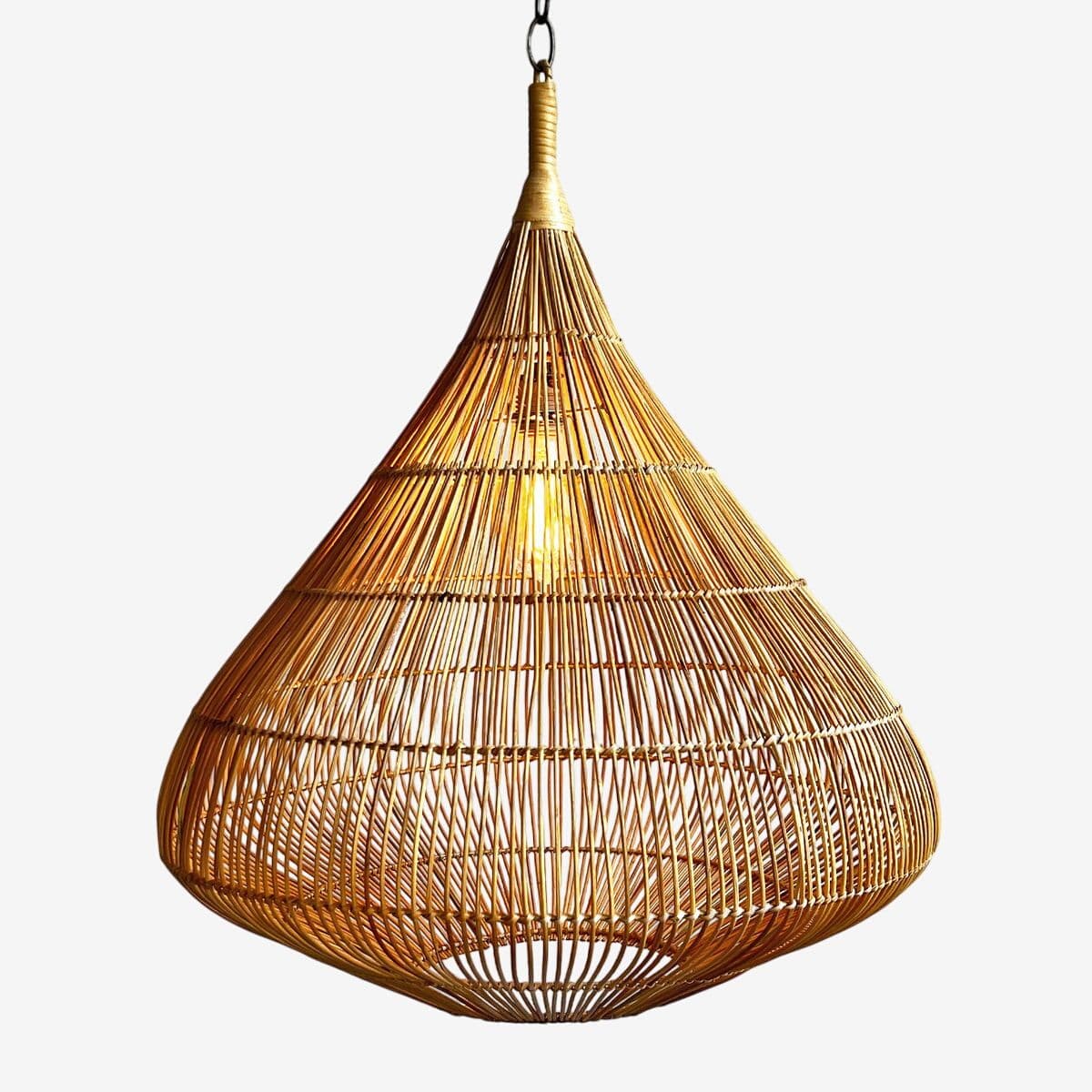 Rattan Drop Pendant Light - Image 1