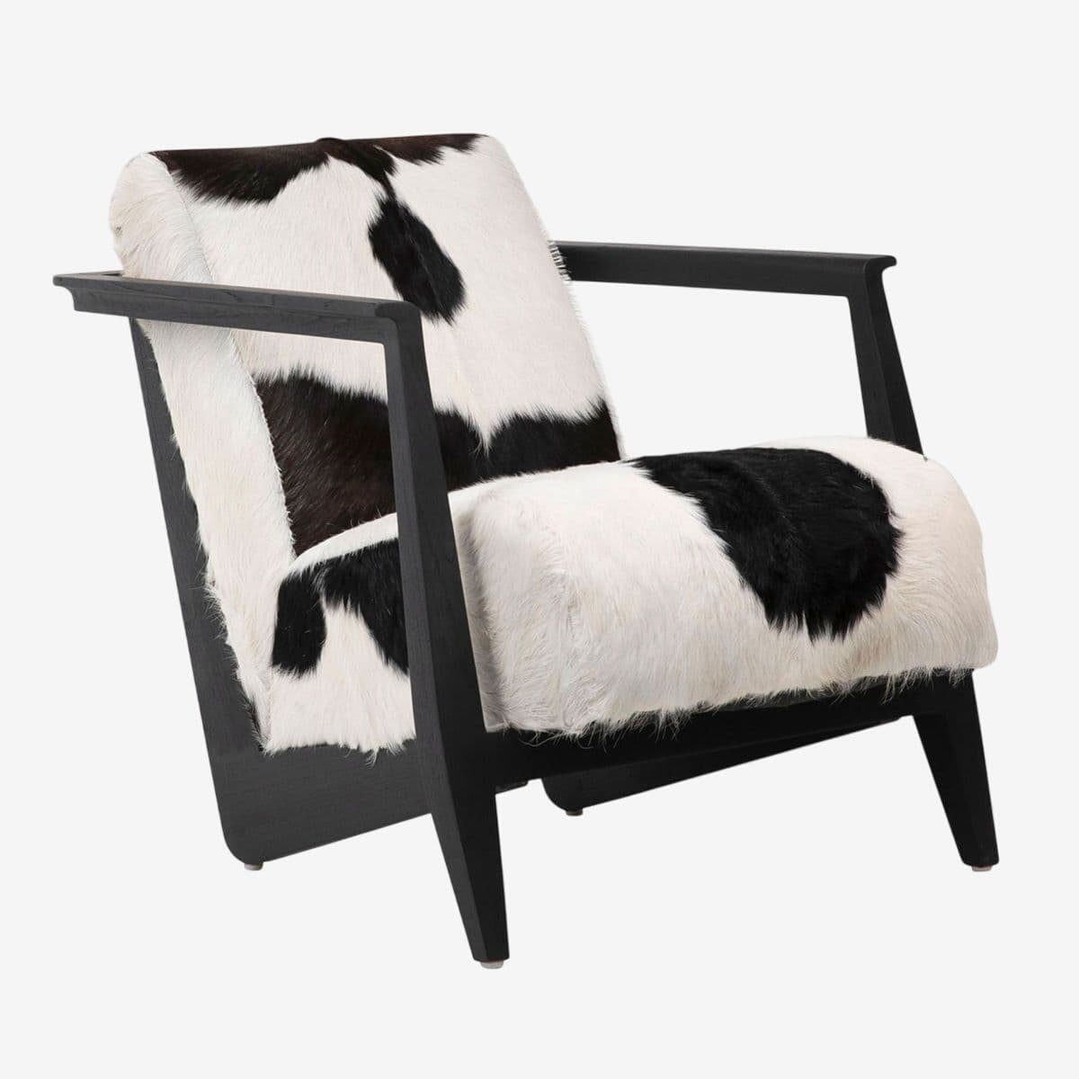 Black & White Deco Cow Chair - Image 1