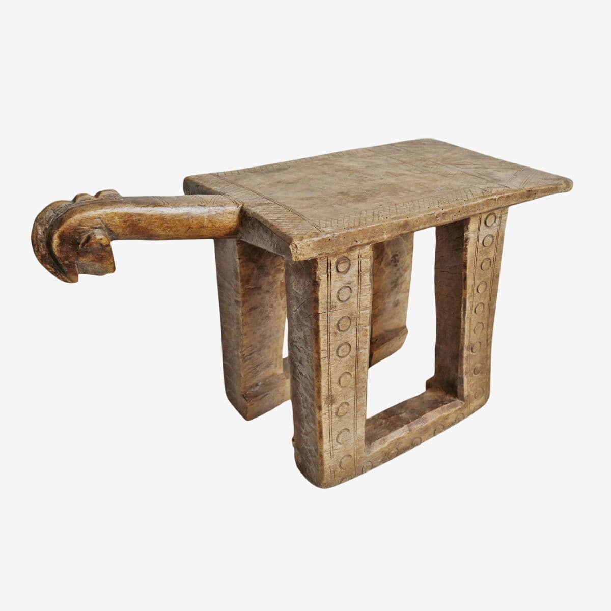 Old Mossi Wood Stool Burkina Faso - Image 1